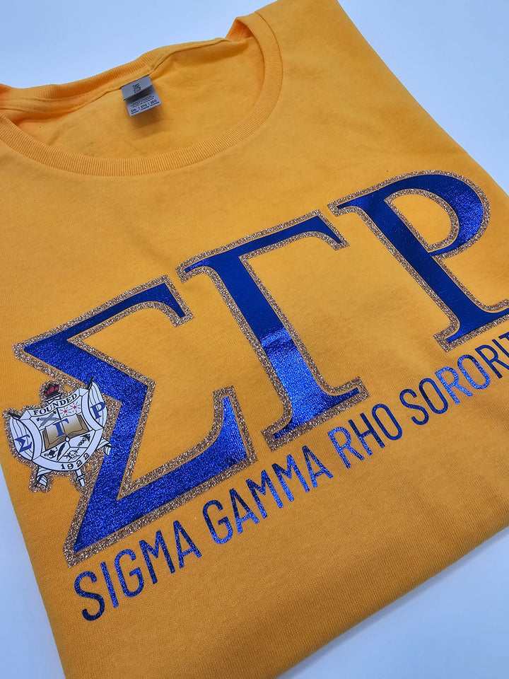 Sigma Gamma Rho Sorority Shield Gold