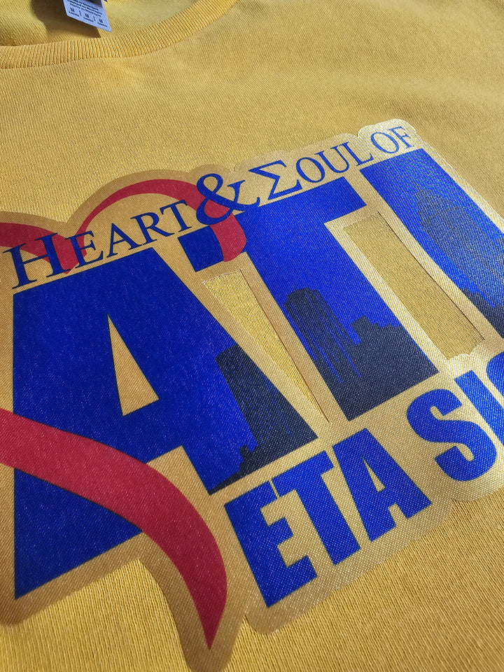 Eta Sigma Heart & Soul Shirt (Glitter)